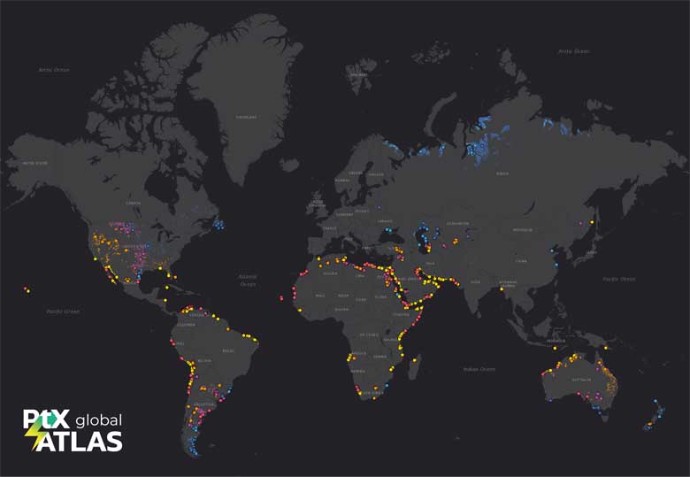 PtX-Atlas zeigt die weltweiten Potenziale