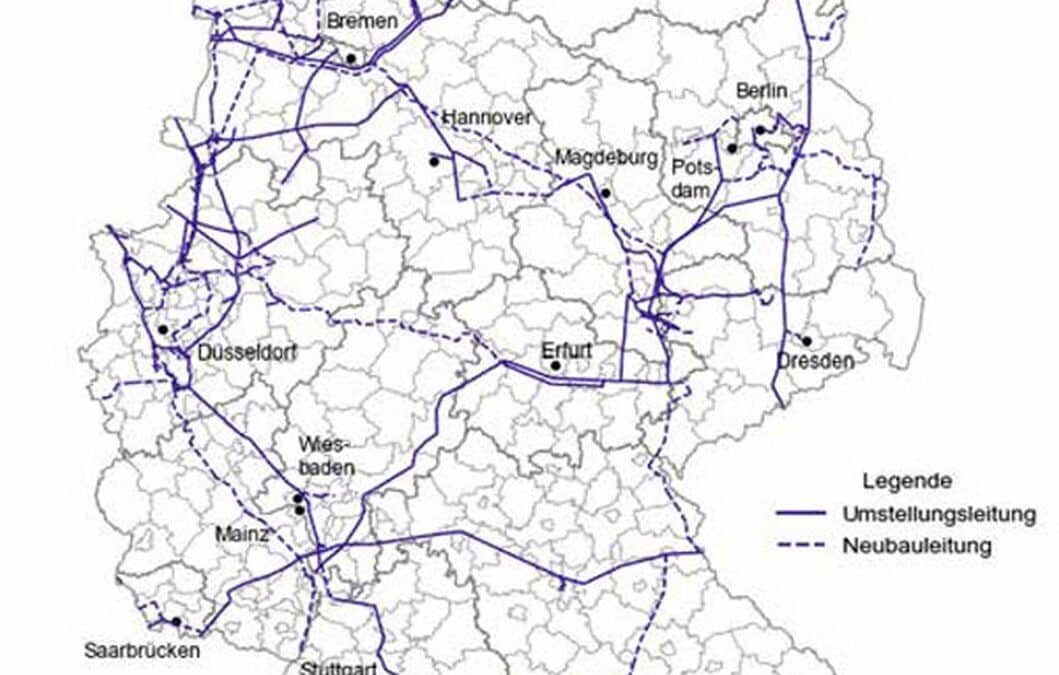 Kernnetz ohne Anbindung West-Berlins